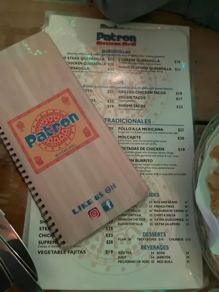 Menu Patron