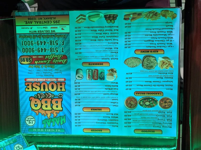 Menu Albany Halal BBQ House