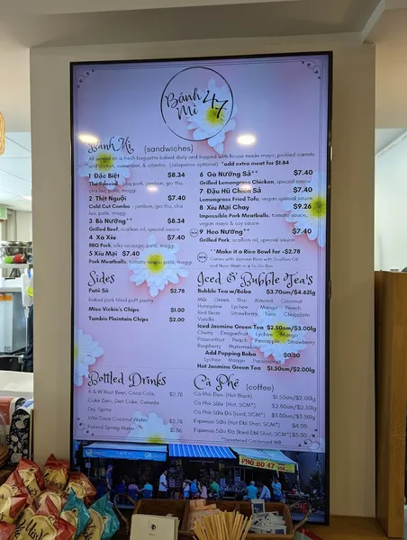 menu of Banh Mi 47