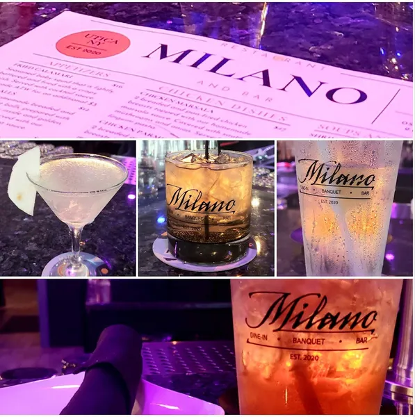 menu of Milano Restaurant