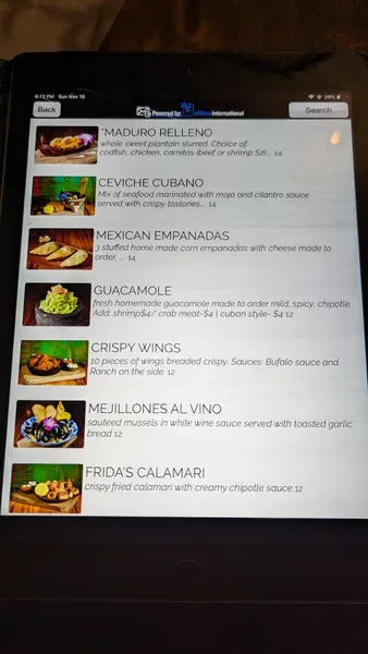 Menu Guapo Mexican and Cuban Cuisine