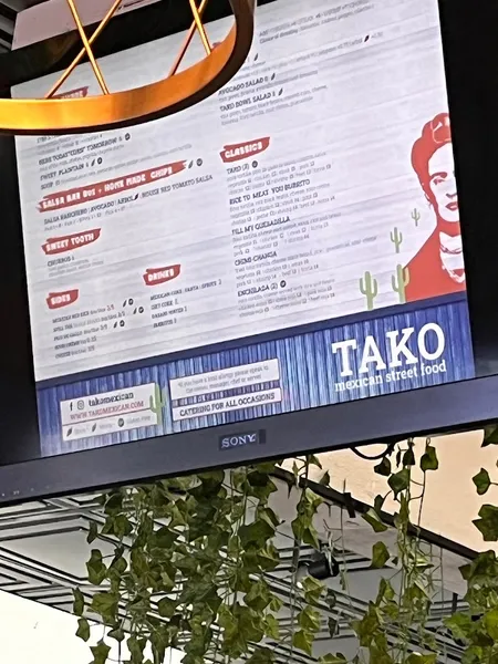 Menu TAKO Mexican Street Food