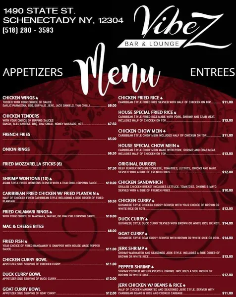 Menu Vibez Bar and Lounge, LLC.