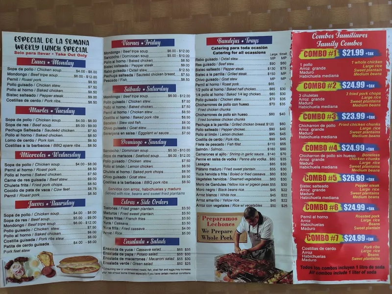 Menu El Mofongo