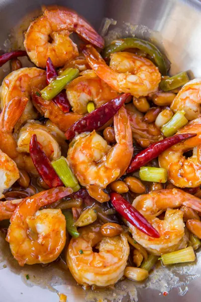 Kung Pao Shrimp Happy Garden