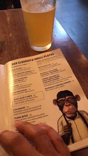 Menu The Three Monkeys