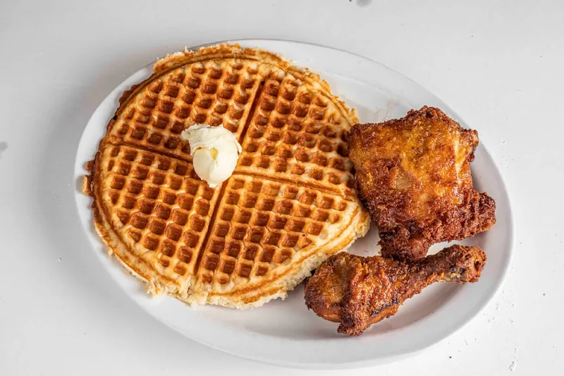 Classic Chicken and Waffles Waffle and Crepe