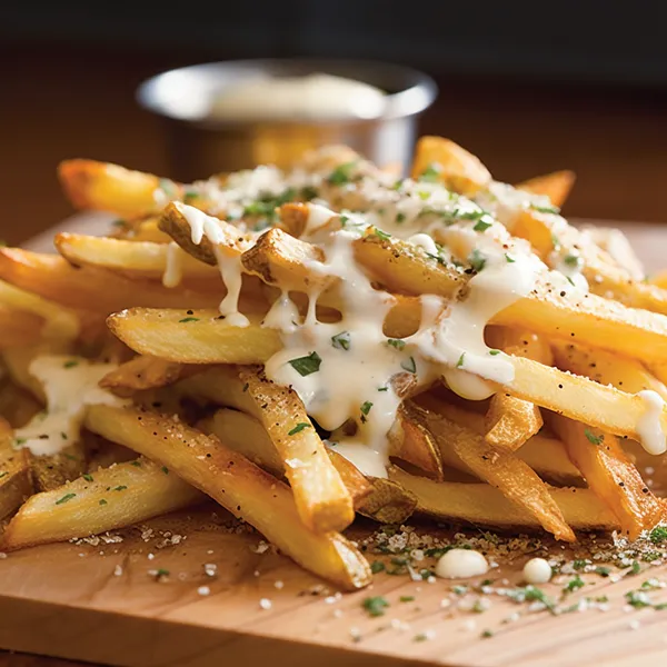 Parmesan Truffle Fries black & blue