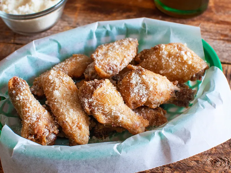 Garlic Parmesan Chicken Wings Taste of Italy Restaurant & Pizzeria NYC