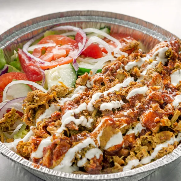 Chicken Shawarma Plate Habibi's Halal Gyro