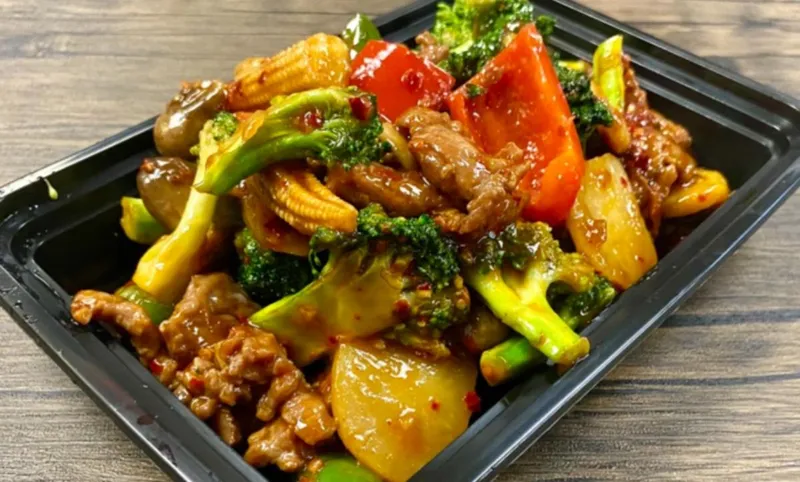 Tofu and Vegetable Stir Fry Rain Modern Chinese