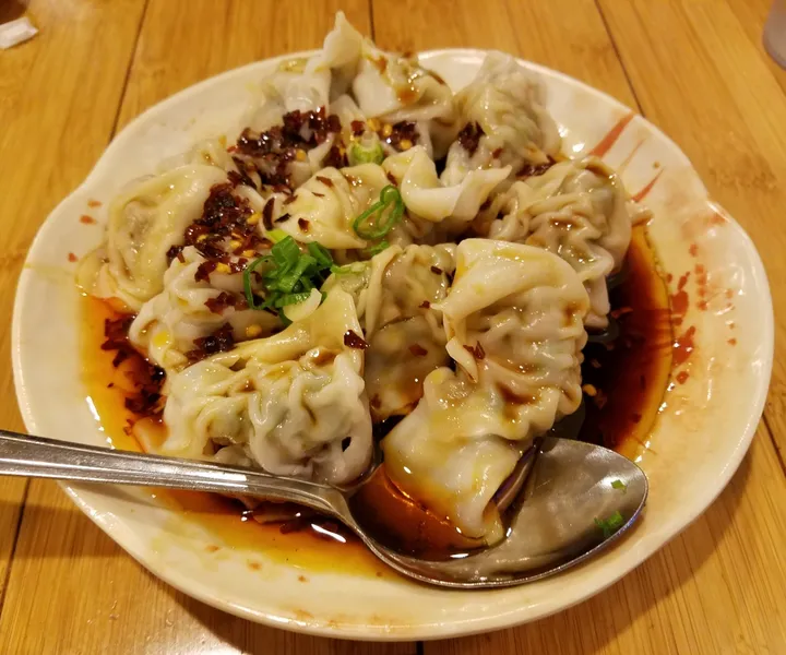 Spicy Pork Dumplings Taiwan Noodle