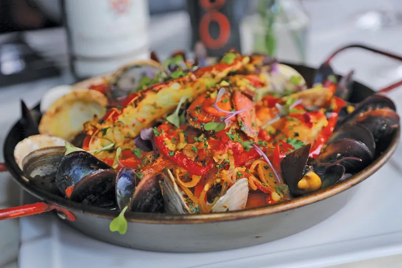 Seafood Paella The Standard Restaurant and Lounge