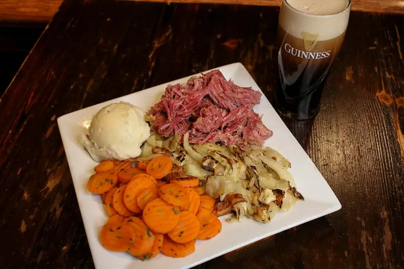 Corned Beef and Cabbage The Celtic Harp Restaurant and Pub