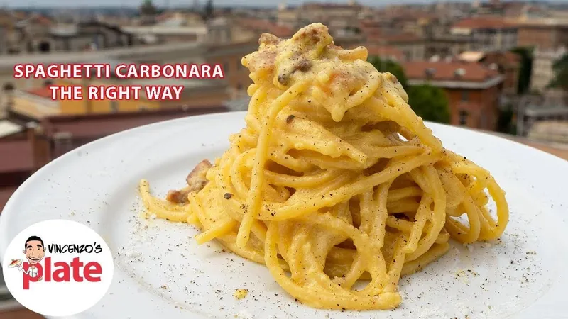 Spaghetti Carbonara Dom & Vinnies Restaurant