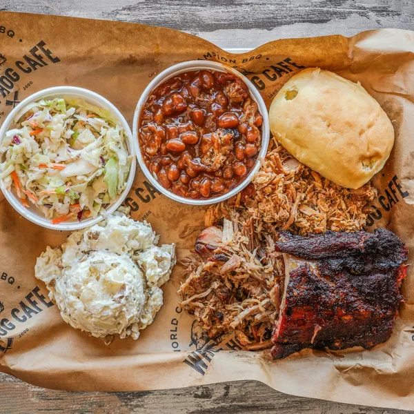 Pulled Pork Platter Whole Hog Cafe