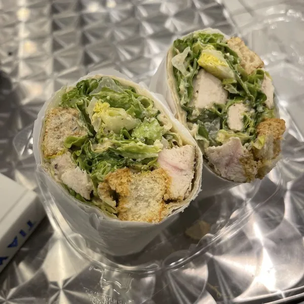 Grilled Chicken Caesar Wrap Broadway Lunch