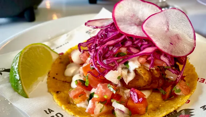 Fish Tacos Taste the Island Bakery & Restaurant