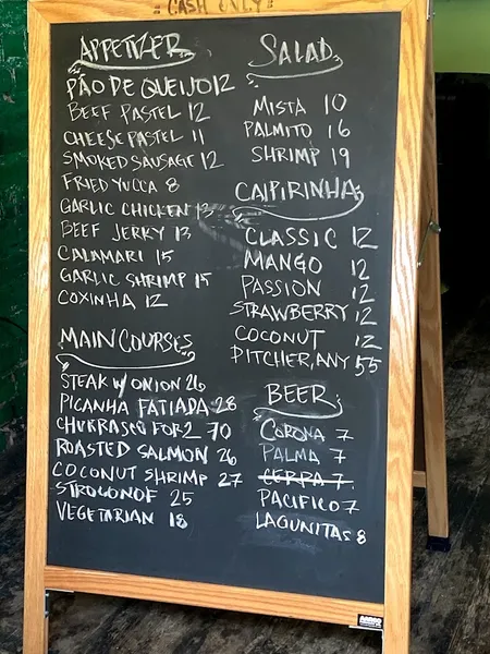 menu of Miss Favela