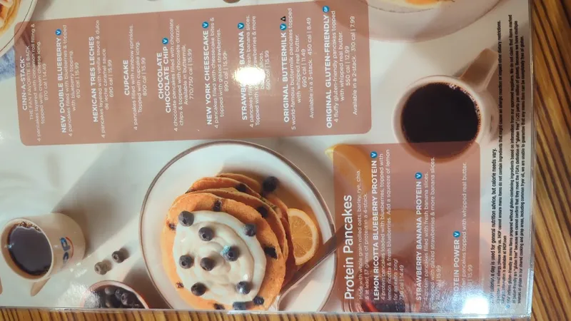 menu of IHOP