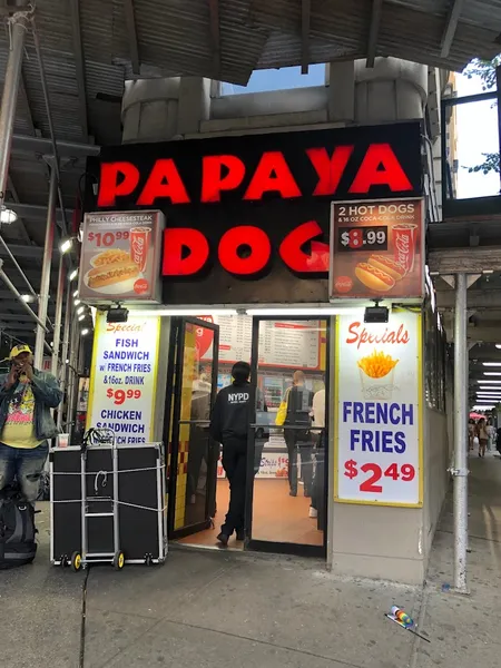 menu of Papaya Dog