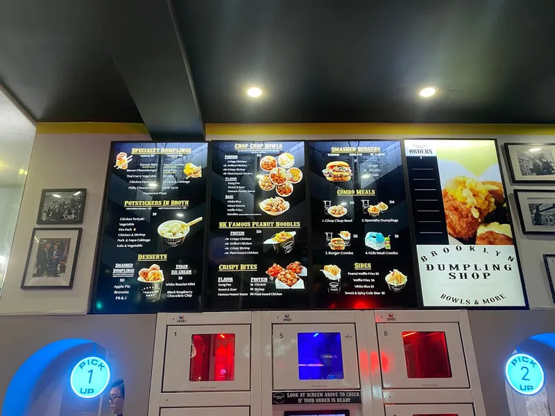 menu of Brooklyn Dumpling Shop