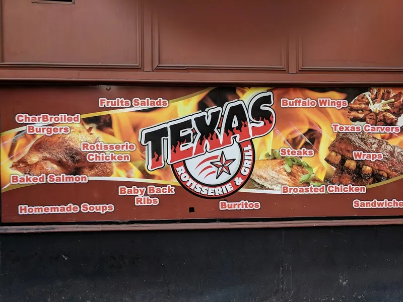 menu of Texas Rotisserie & Grill