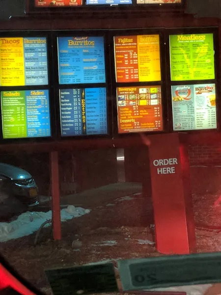 menu of Mighty Taco