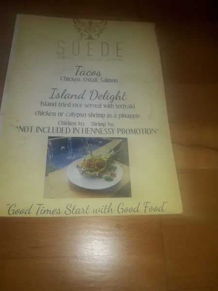 menu of Suede