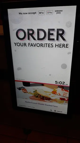 menu of Taco Bell