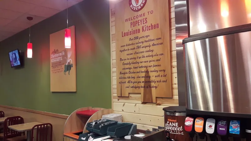 menu of Popeyes Louisiana Kitchen