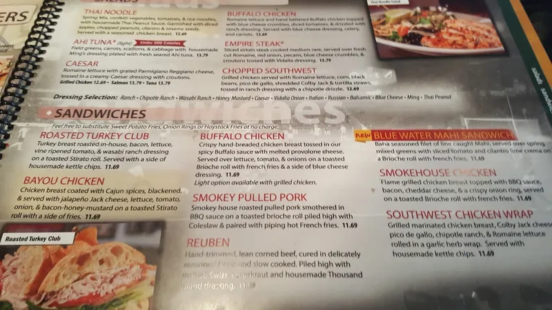 menu of Recovery Sports Grill