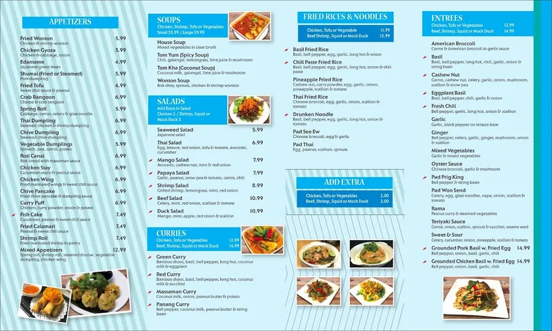 Menu Hub Thai