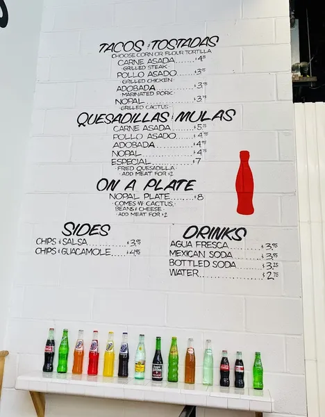 Menu Los Tacos No.1