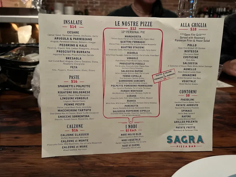 Menu Aria Carmine