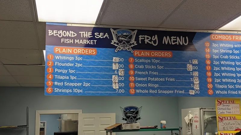 Menu Beyond The Sea