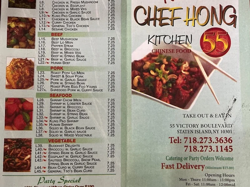 Chef Hong Chef Hong Kitchen - Reviews & Menu - New York City