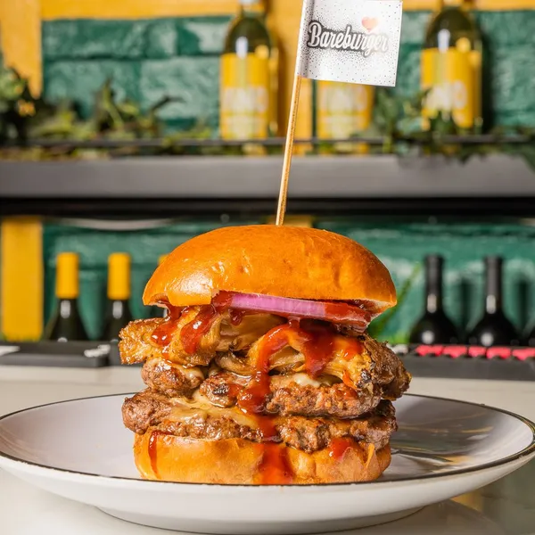 Chicken Under a Brick 5 Napkin Burger