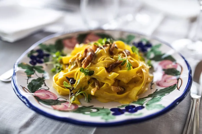 Tagliatelle with Truffle Cream Bellini