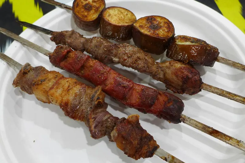 Lamb Skewers Nurlan Uyghur Restaurant