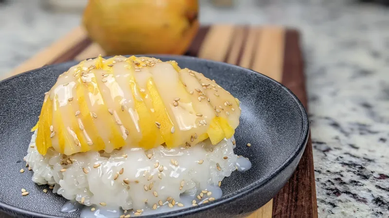 Mango Sticky Rice Senn Thai Comfort Food