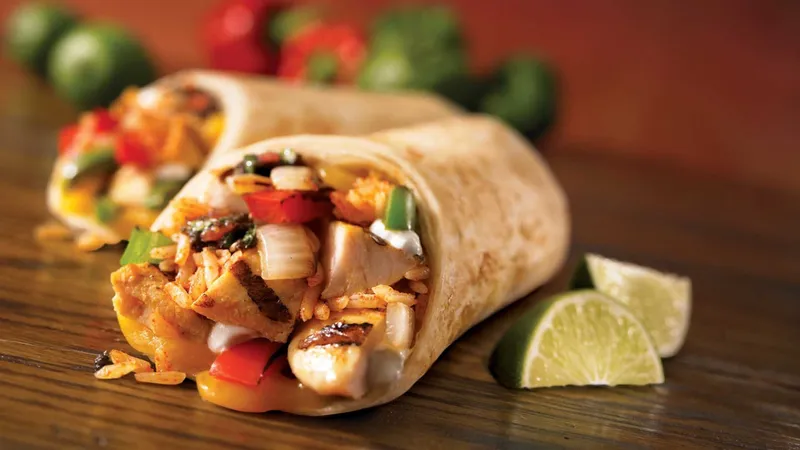 Chicken Fajita Downtown Burritos