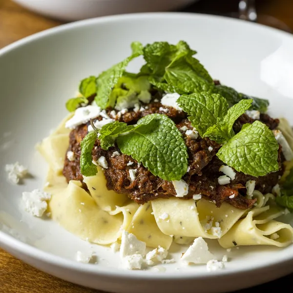 Hand Cut Pappardelle Aria Carmine