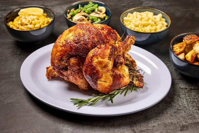 Half Roasted Chicken Poulette Rotisserie Chicken