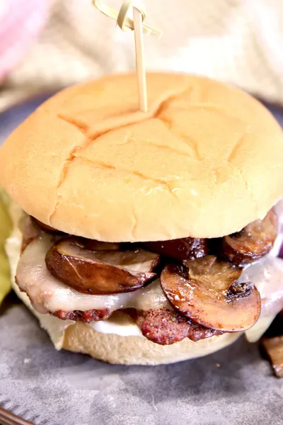 Mushroom Swiss Burger Fire Grilled Burgers