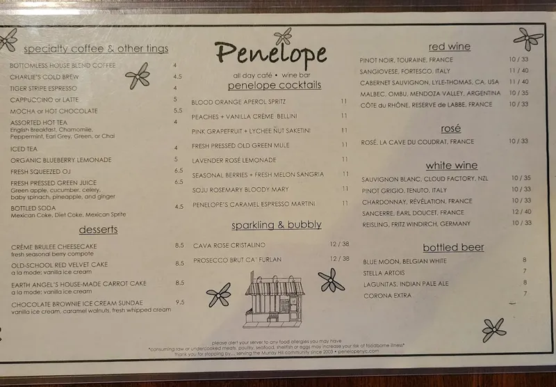 menu 0 of Penelope