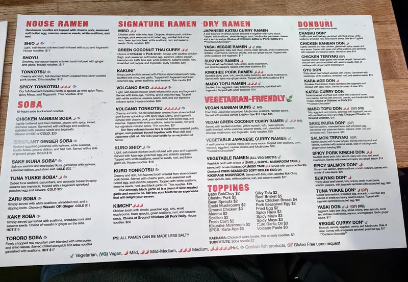 menu 0 of Jin Ramen Upper West Side