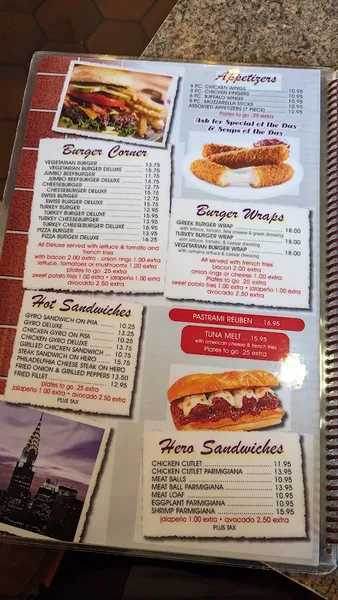 menu of Hector's Cafe & Diner