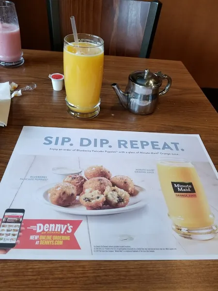 menu of Denny's