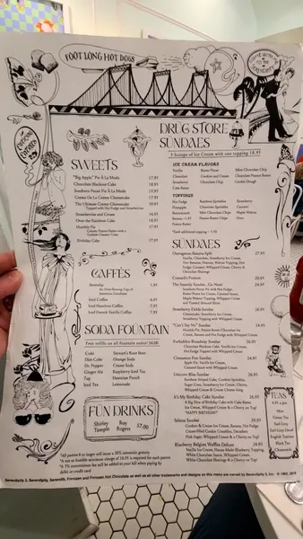 menu 1 of Serendipity 3